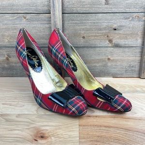 Sam Edelman Red Plaid Women's Heels